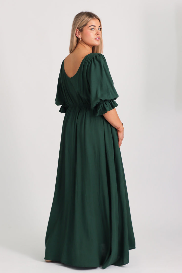 Lana Forest Green Dress