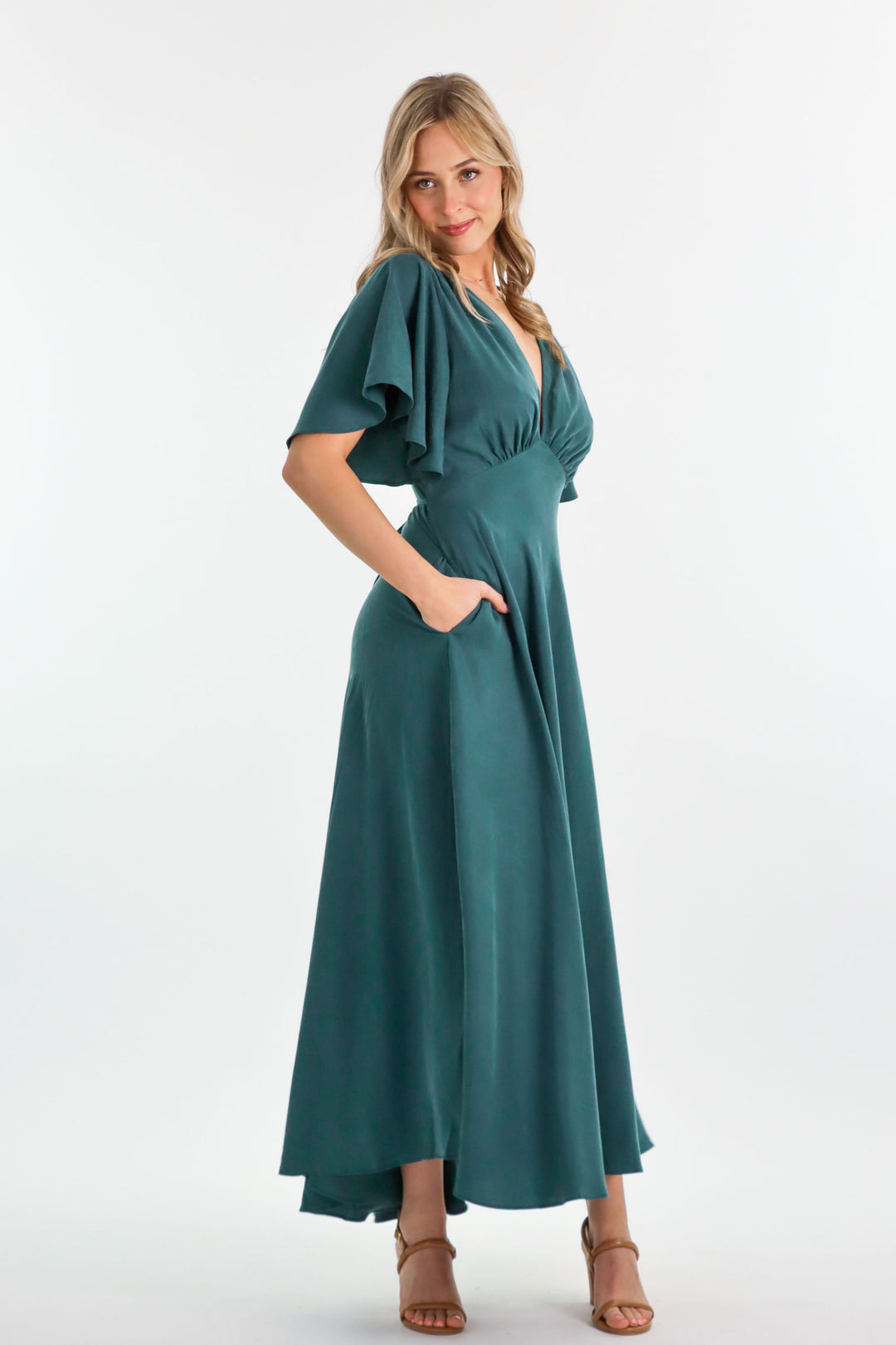 Athena Emerald Green Dress