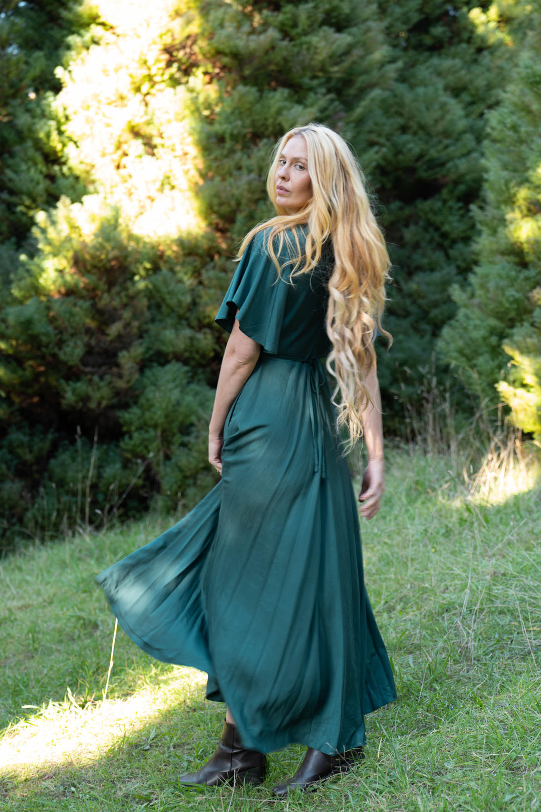 Athena Emerald Green Dress
