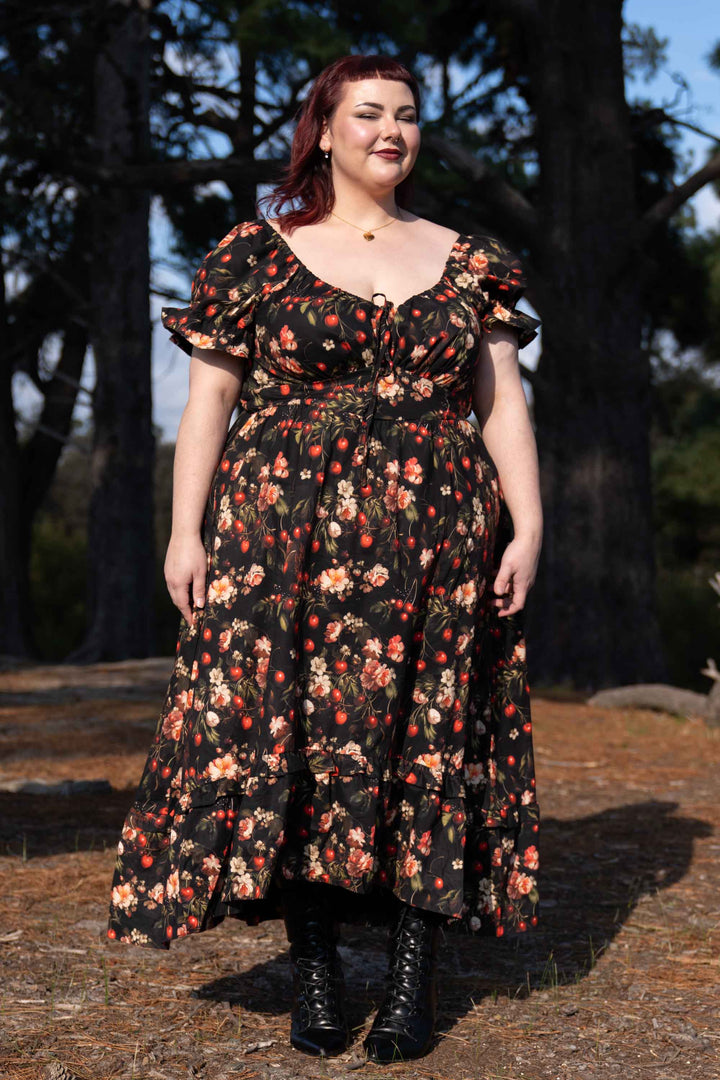 Ashley Cherry Noir Dress