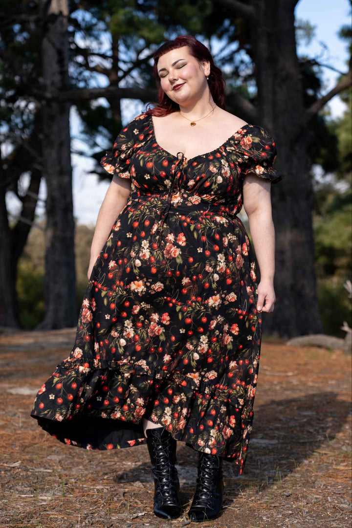 Ashley Cherry Noir Dress