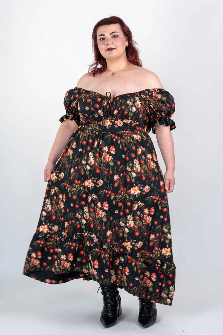Ashley Cherry Noir Dress