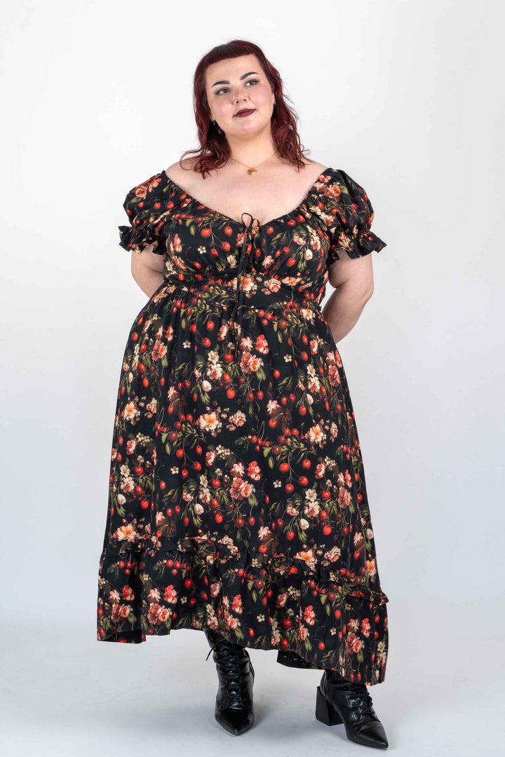 Ashley Cherry Noir Dress