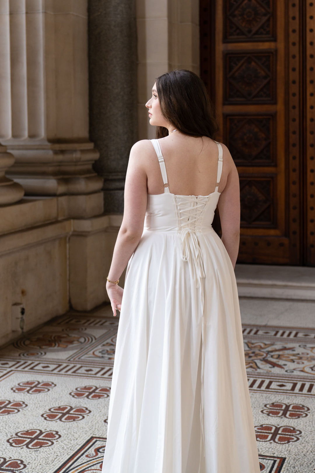 Estelle Diamond White Dress