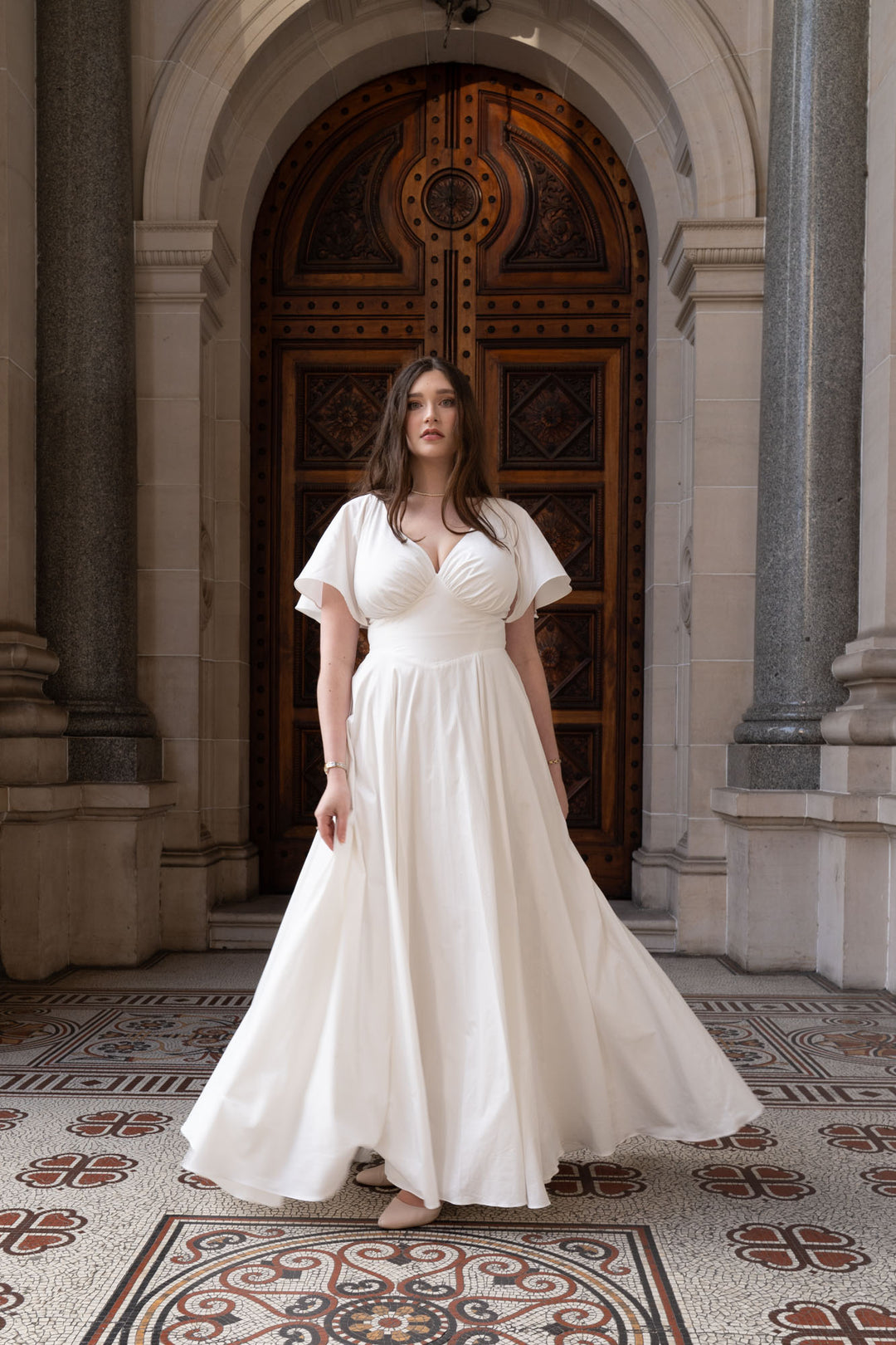 Estelle Diamond White Dress