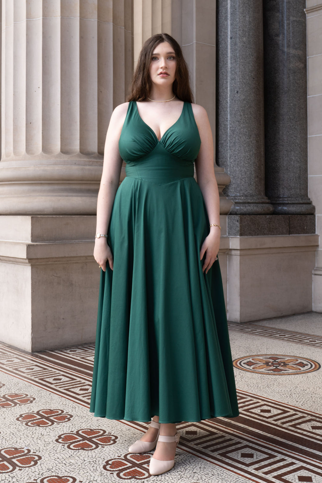 Estelle Emerald Green Dress