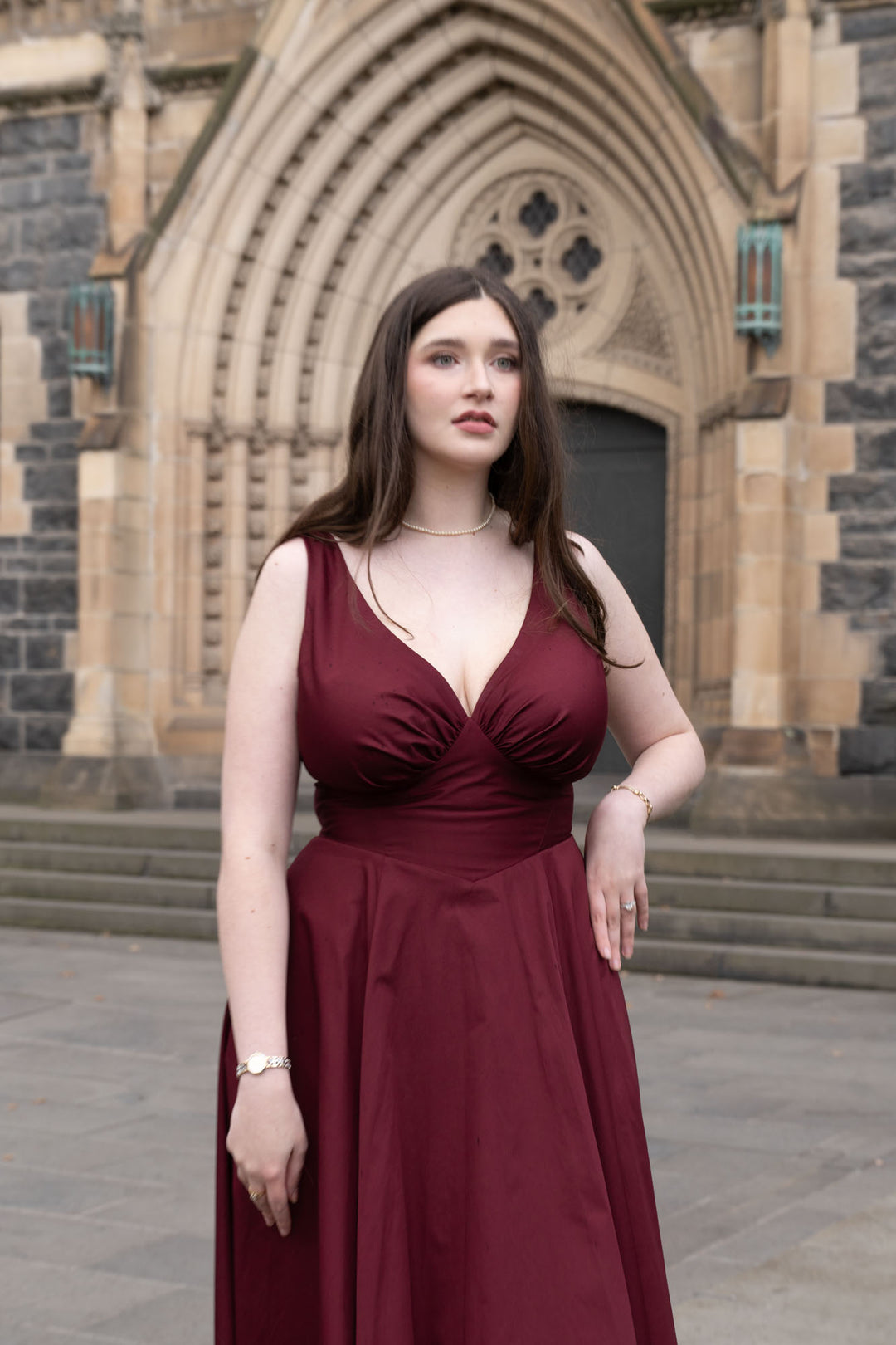 Estelle Plum Dress