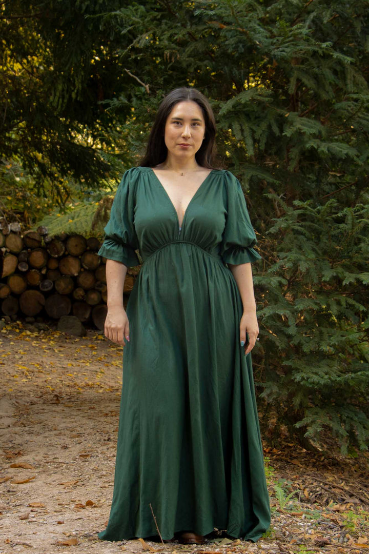 Lana Forest Green Dress