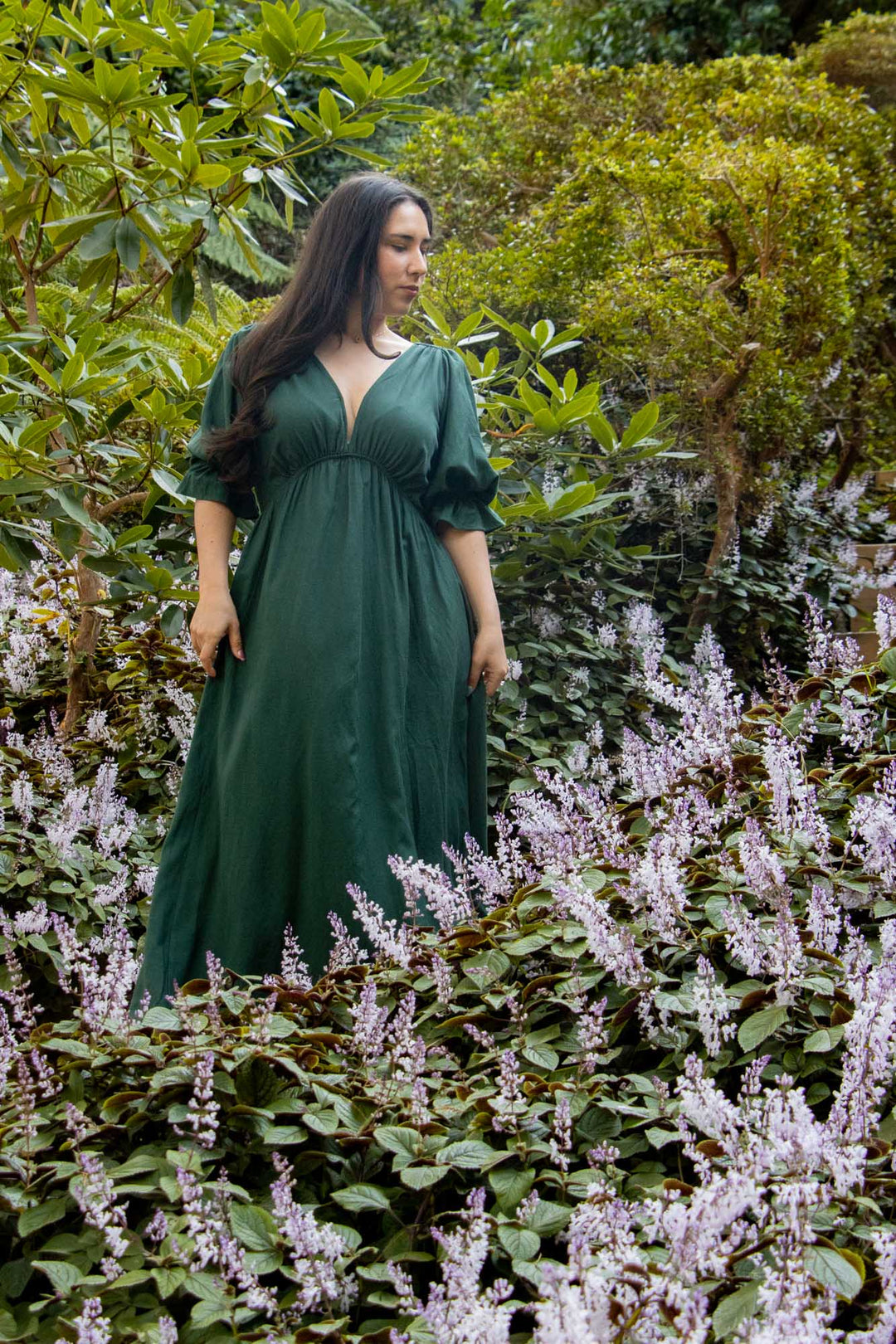 Lana Forest Green Dress