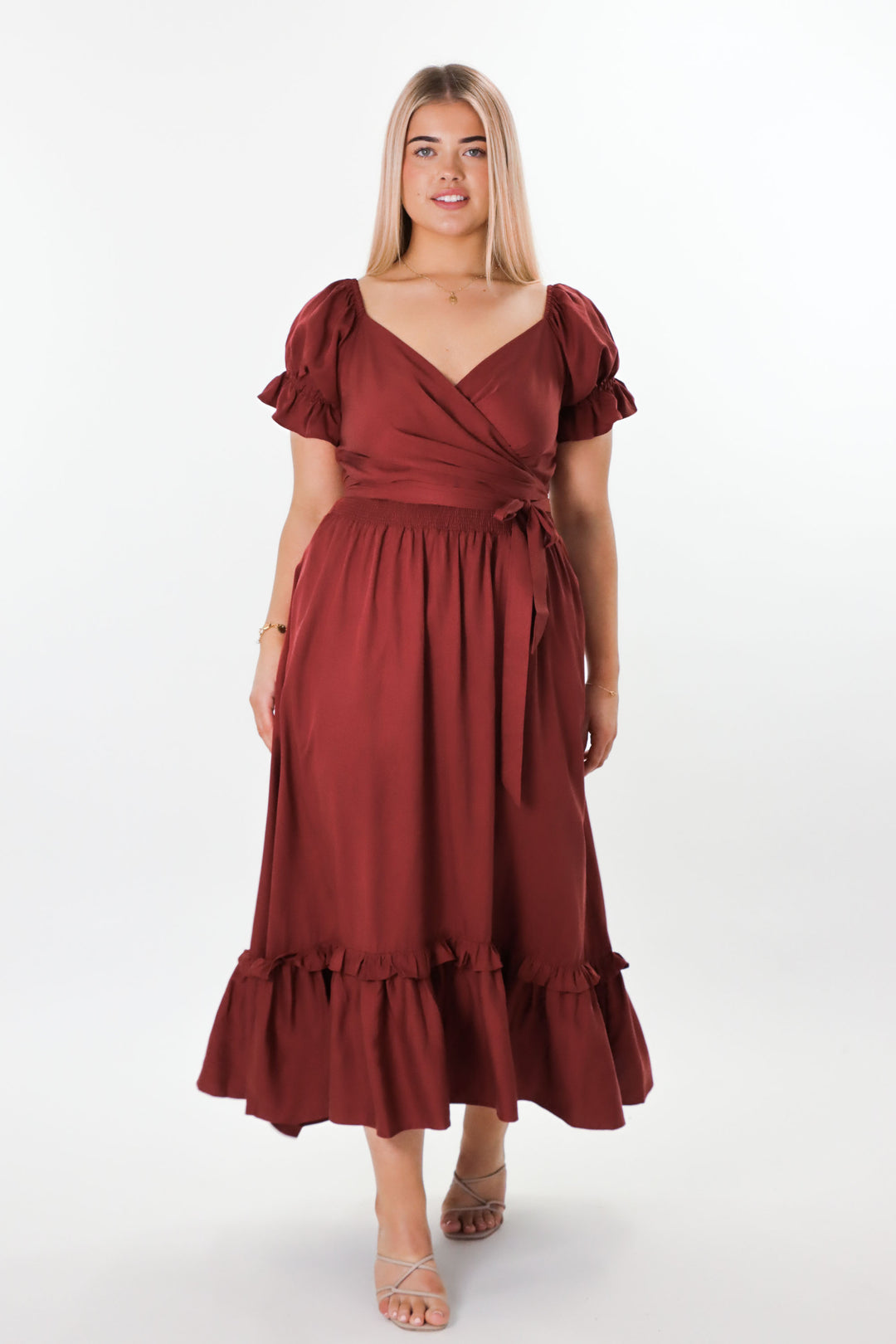 Marianne Auburn Wrap Dress - Tencel