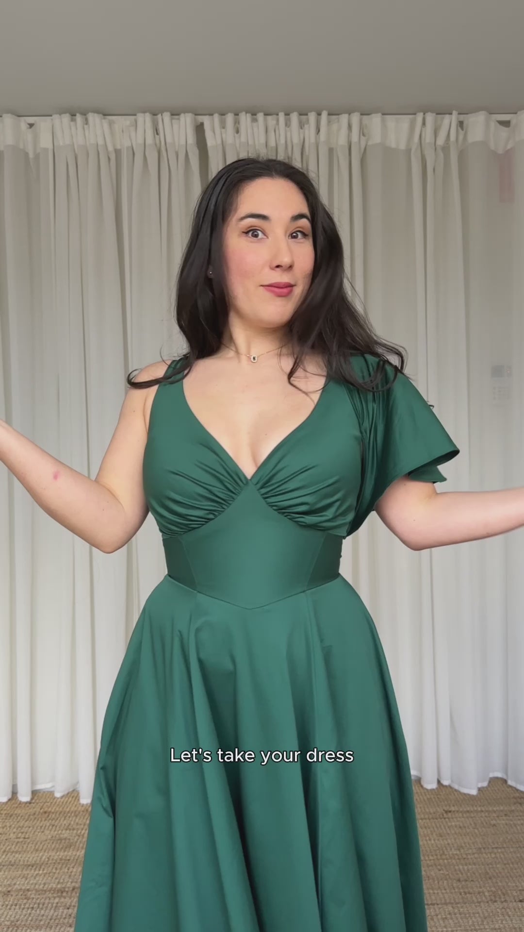 Estelle Emerald Green Dress